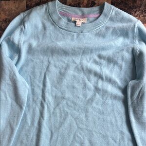 On 34th  Women's Light Blue Crew Neck Sweater